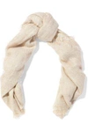 BRUNELLO CUCINELLI Frayed mohair-blend scarf,US 1016843419782845