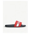 Gucci Pursuit Stripe Slide Sandal In Red Comb