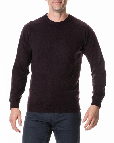 Rodd & Gunn Men's Queenstown Optim Wool-cashmere Sweater In Black Fig