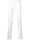 Dondup Low Rise Cropped Skinny Jeans In White