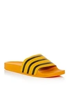 Adidas Originals Adilette Sliders In Yellow Cq3099 - Yellow In Orange