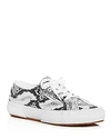 SUPERGA WOMEN'S CLASSIC SNAKE-PRINT LACE UP SNEAKERS,S00FW20