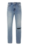 CURRENT ELLIOTT CROPPED HIGH-RISE SLIM-LEG JEANS,670917