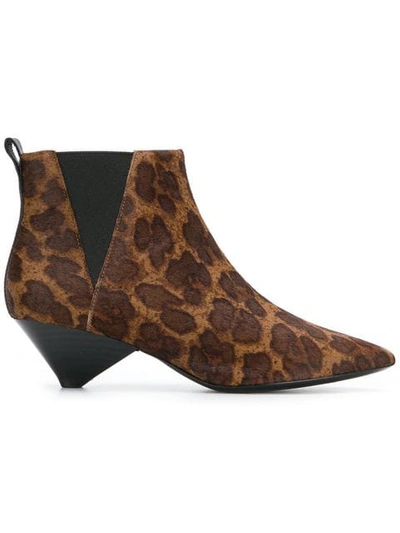 Ash Cosmos Pony Africa Ankle Boots In Maculato