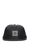GIVENCHY BLACK LEATHER HAT,10698205