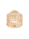 AURELIE BIDERMANN 18kt Gold And Diamond Lace Ring Gold,LACBA0512DIYG