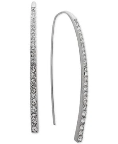 GIVENCHY CRYSTAL THREADER EARRINGS