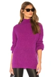 LOVERS & FRIENDS LOVERS + FRIENDS INDEPENDENT SWEATER IN PURPLE.,LOVF-WK384