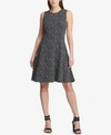 DKNY TWEED FIT & FLARE DRESS, CREATED FOR MACY'S