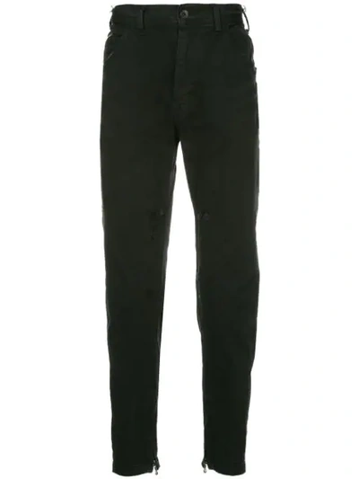 Julius Slim-fit Trousers In Black