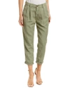 AG THE EVAN SULFUR OLIVE RELAXED PLEATED LINEN,803801869681