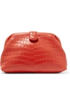 BOTTEGA VENETA LAUREN 1980 CROCODILE CLUTCH