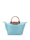 Longchamp 'small Le Pliage' Top Handle Tote - Blue In Artico