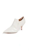 Tory Burch Georgina 80 Leather Ankle Boots In New Ivory