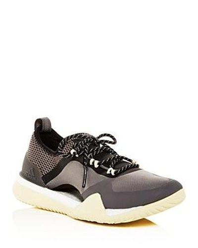Adidas By Stella Mccartney Pureboost X Tr 3.0 Engineered Mesh Sneakers In Stone/granite/mist Sun