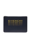 GIVENCHY Givenchy Logo Clutch,10699068