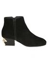 GIUSEPPE ZANOTTI LIGHTNING HEEL ANKLE BOOTS,10698561