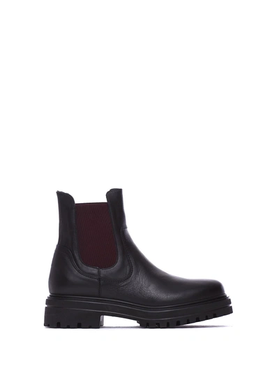 Janet & Janet Molly Black Ankle Boots In Nero