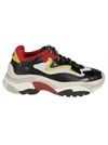 Ash Chunky Sole Sneakers In Mesh Red Mesh White