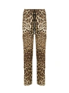 DOLCE & GABBANA LEOPARD PRINT TROUSERS,10699327