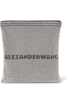 ALEXANDER WANG WANGLOCK CRYSTAL-EMBELLISHED MESH POUCH