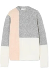 3.1 PHILLIP LIM LOFTY COLOR-BLOCK KNITTED SWEATER