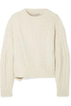 STELLA MCCARTNEY Oversized cable-knit wool and alpaca-blend sweater