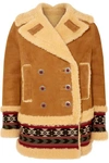 ETRO EMBROIDERED SHEARLING COAT