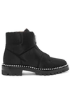ALEXANDER WANG COOPER STUDDED CANVAS ANKLE BOOTS