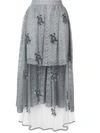 STELLA MCCARTNEY embellished lace high-low skirt
