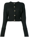 DOLCE & GABBANA LOGO BUTTON CARDIGAN