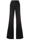 Givenchy Fitted Flared Jeans In Black