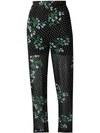 GANNI FLORAL DOTTED TROUSERS