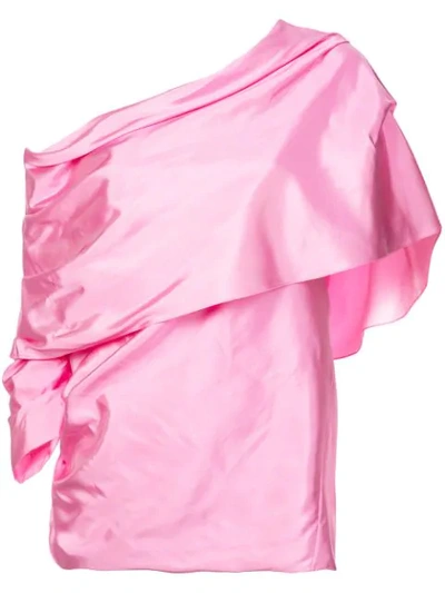 Rosie Assoulin Off-the-shoulder Blouse Pink