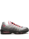 Nike Air Max 95 Og Grosgrain-trimmed Faux Suede And Mesh Sneakers In Grey