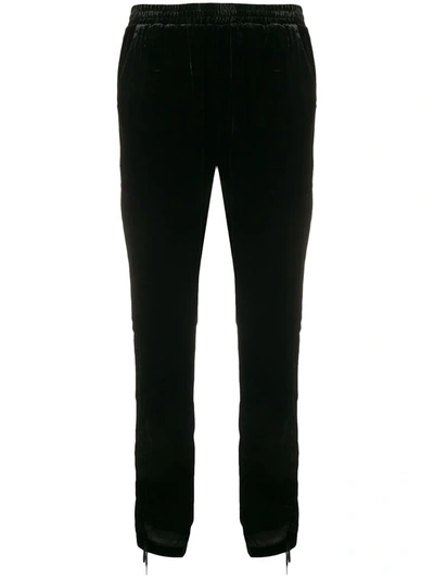 Gold Hawk Black Gathered Sides Cropped Trousers