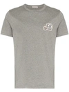Moncler Maglia Logo T-shirt In Grey