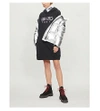 KENZO LOGO-EMBROIDERED OVERSIZED COTTON-JERSEY HOODY