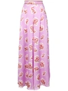 PETER PILOTTO PETER PILOTTO FLORAL PRINT WIDE LEG TROUSERS - 粉色