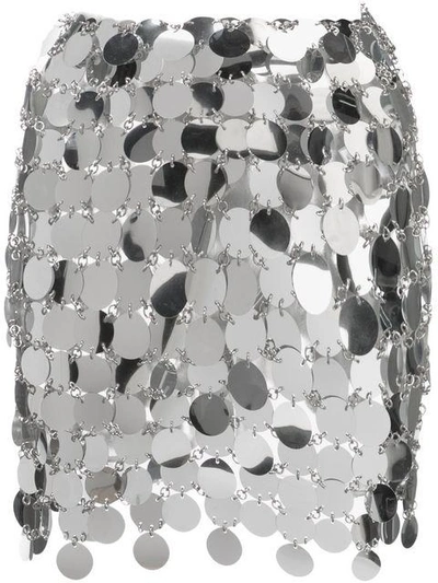 Paco Rabanne Skirt  Woman Color Silver