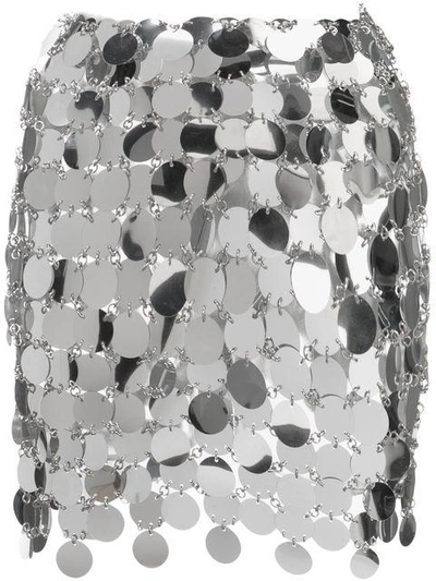 Paco Rabanne Skirt  Woman Colour Silver