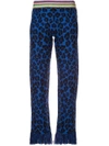 ALANUI leopard intarsia knit trousers