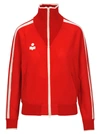Isabel Marant Étoile Darcy Striped Stretch-knit Track Jacket In Red