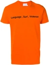 THE SILTED COMPANY THE SILTED COMPANY SLOGAN T-SHIRT - ORANGE