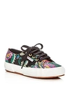 SUPERGA KORELAW EMBROIDERED SATIN LACE UP SNEAKERS,S00CSG0