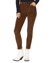 Sanctuary Social Affair Corduroy Skinny Jeans In Leopard In Leopard