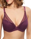 CHANTELLE FESTIVITE LACE PLUNGE CONTOUR BRA,3682