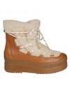 TORY BURCH FUR TRIM ANKLE BOOTS,10700207