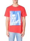 Off-white Off White Bernini S/s Spliced Tee In Rosso