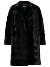 SIMONETTA RAVIZZA oversize panelled fur coat